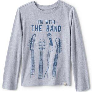 Blake Shelton x Lands End "I'm with the band" graphic top - Kids sz 8